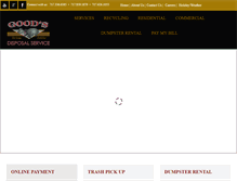 Tablet Screenshot of goodsdisposalservice.com